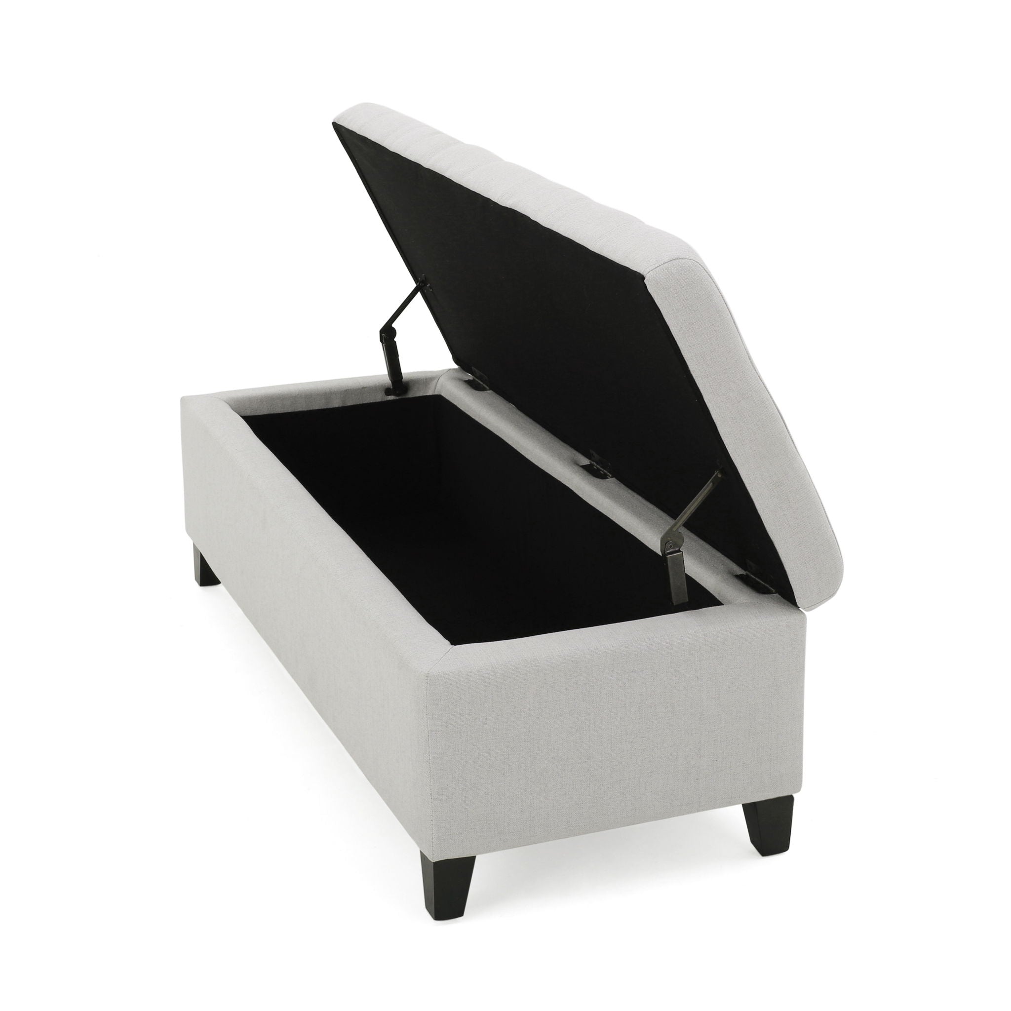 Upholstered Storage Ottoman Bench, Foot Rest For Bedroom by HouseOfZazla