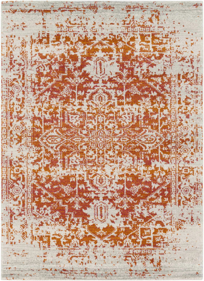 Fairmount Orange Area Rug - Clearance by Boutique Rugs