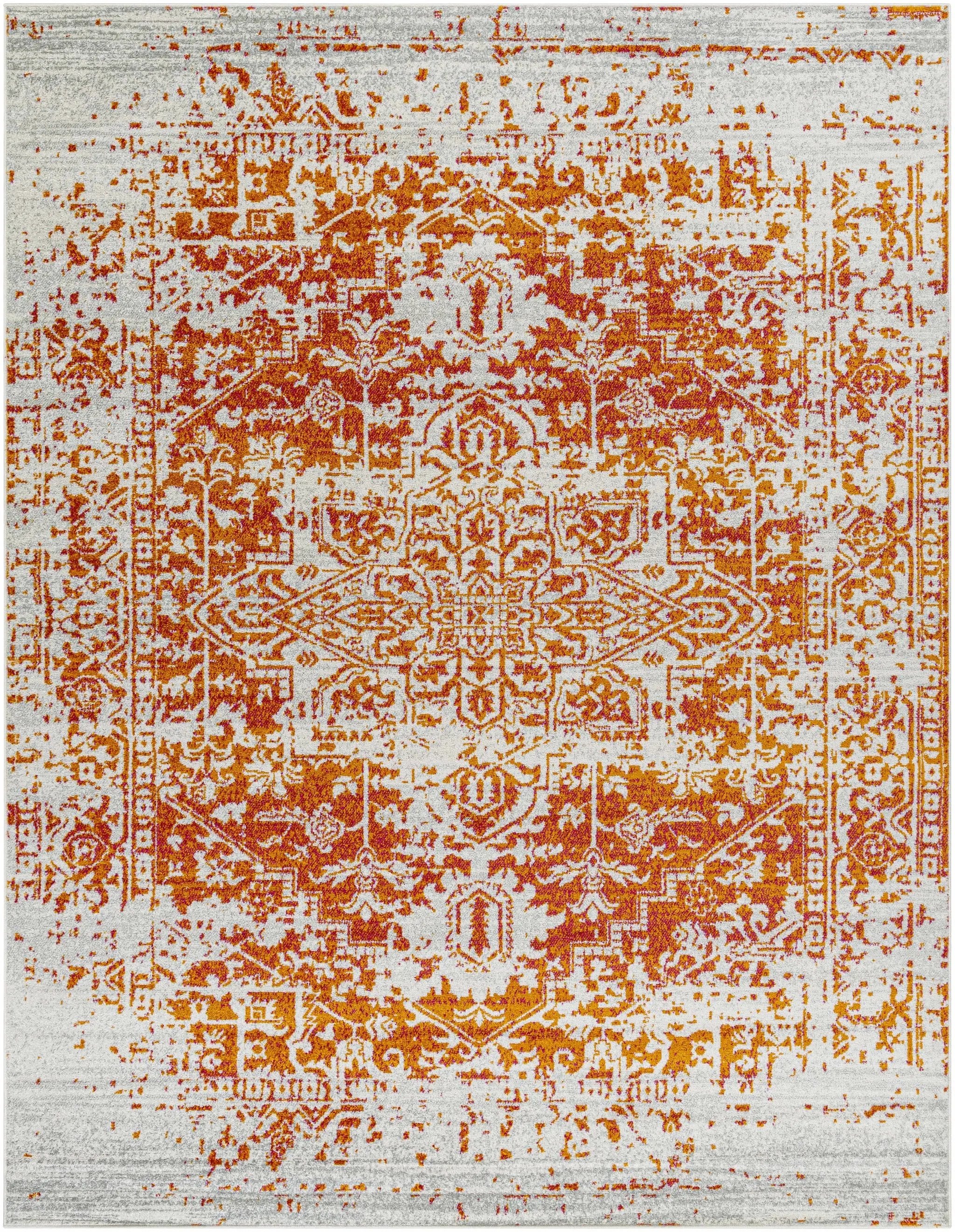 Fairmount Orange Area Rug - Clearance by Boutique Rugs