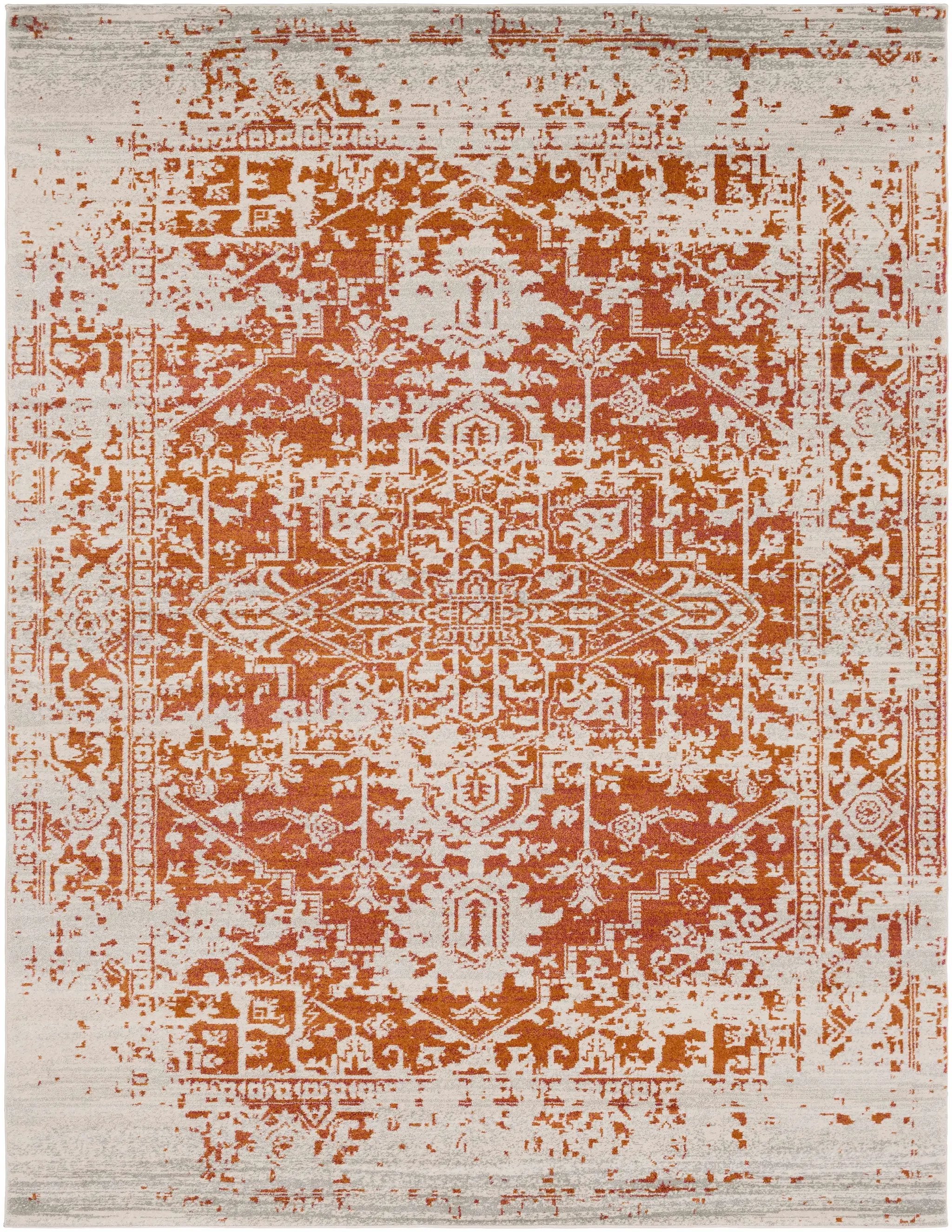 Fairmount Orange Area Rug - Clearance by Boutique Rugs