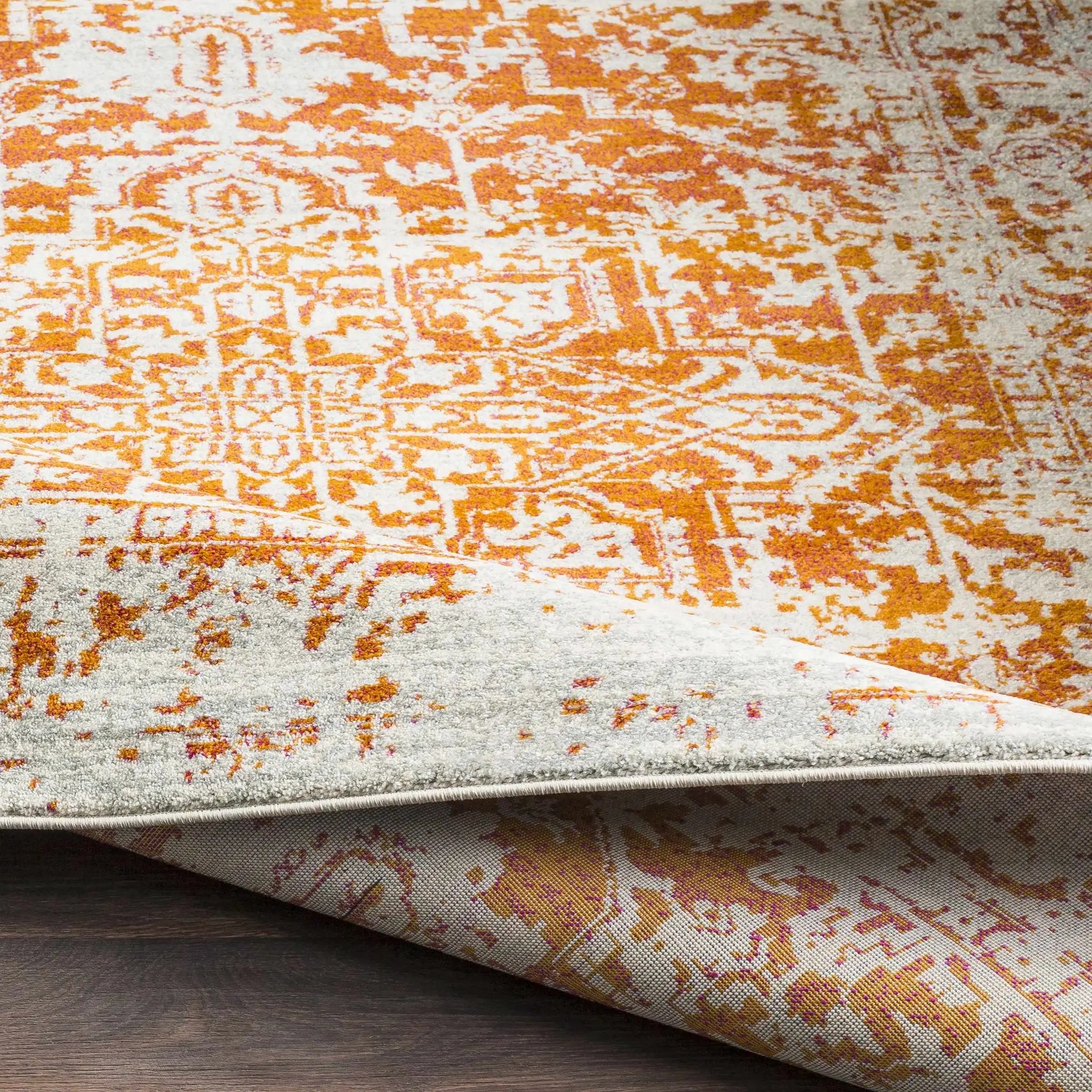 Fairmount Orange Area Rug - Clearance by Boutique Rugs