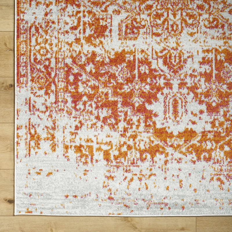 Fairmount Orange Area Rug - Clearance by Boutique Rugs