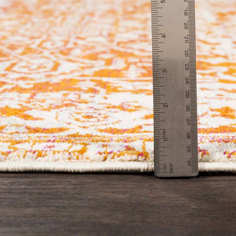 Fairmount Orange Area Rug - Clearance by Boutique Rugs