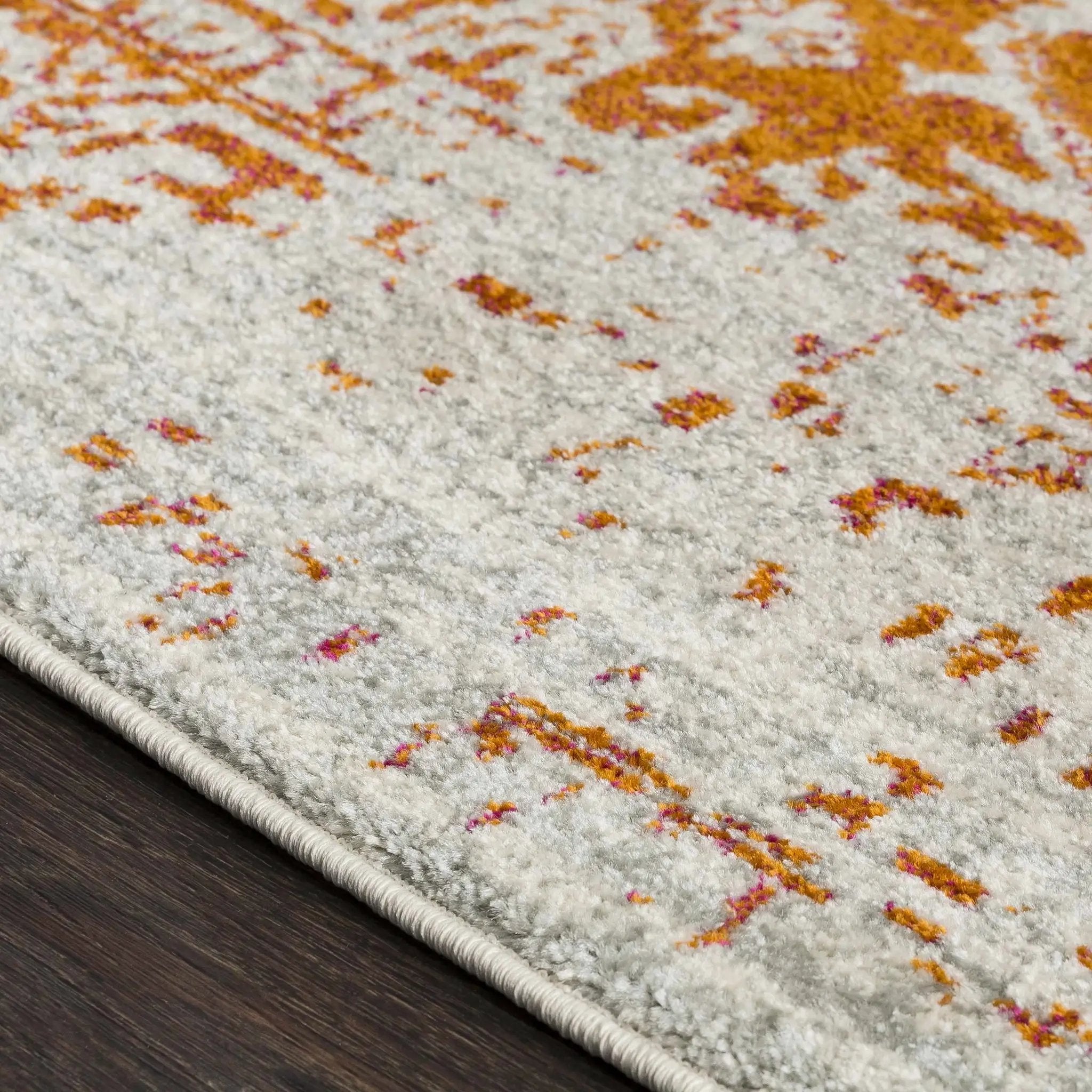 Fairmount Orange Area Rug - Clearance by Boutique Rugs