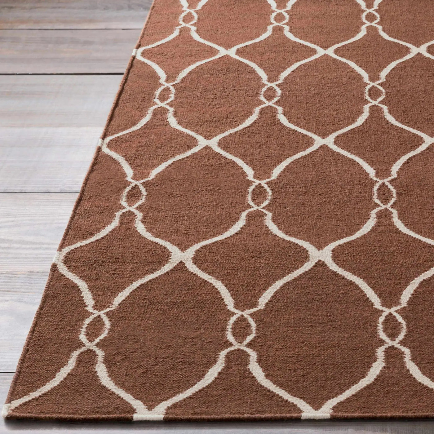 Partington Brown Wool Carpet Area Rug - Clearance by Boutique Rugs