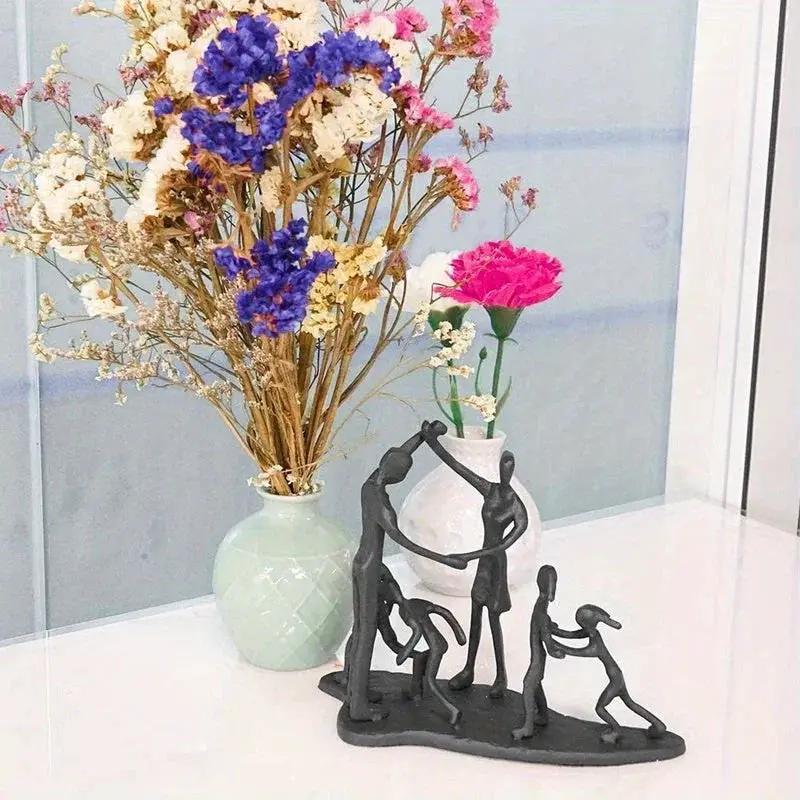 Abstract Family Together Sculpture for Modern Home Decor by House Of Avana
