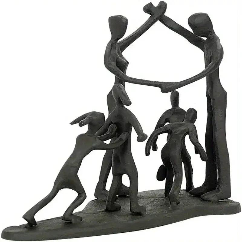 Abstract Family Together Sculpture for Modern Home Decor by House Of Avana