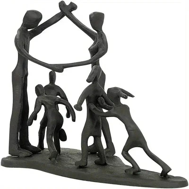 Abstract Family Together Sculpture for Modern Home Decor by House Of Avana