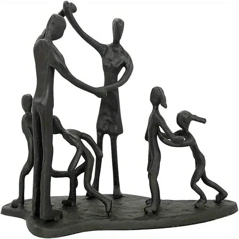 Abstract Family Together Sculpture for Modern Home Decor by House Of Avana