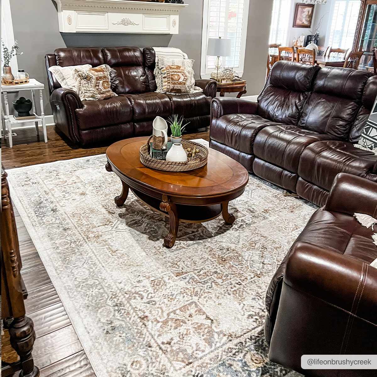 Heritage Style Flat Pile Washable Rug by Boutique Rugs