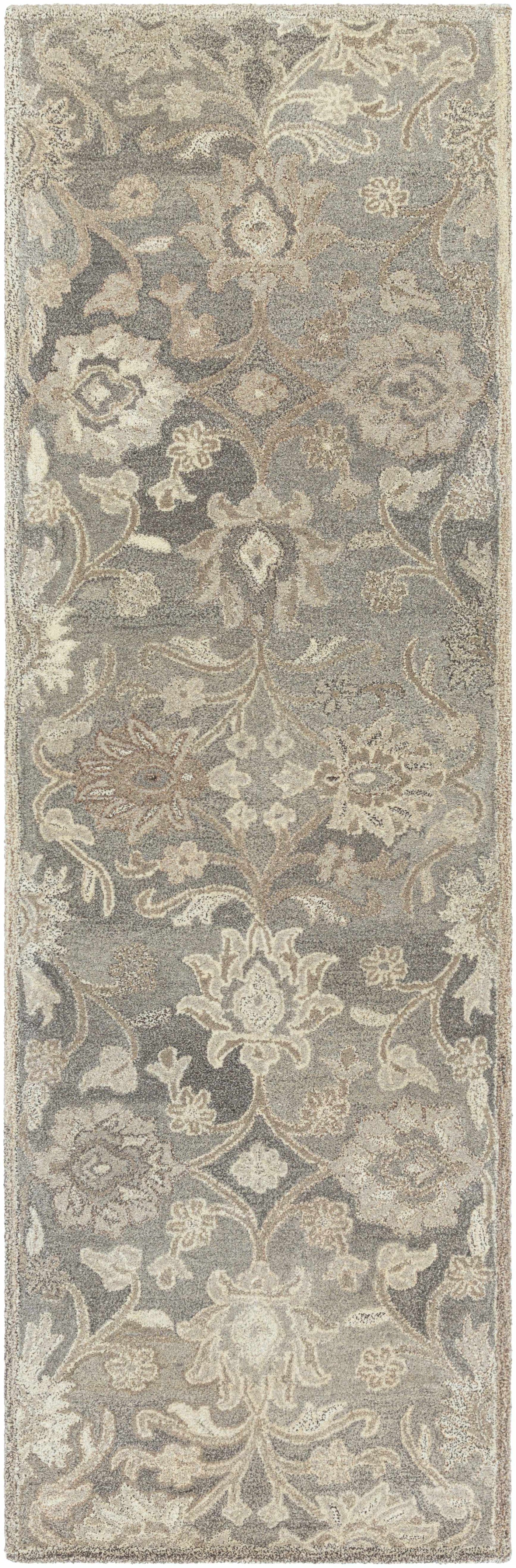 Conesus 1195 Hand Tufted Ivory & Taupe Wool Rug by Boutique Rugs