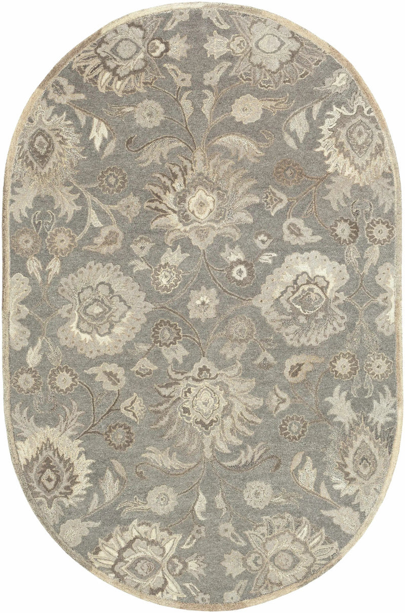 Conesus 1195 Hand Tufted Ivory & Taupe Wool Rug by Boutique Rugs