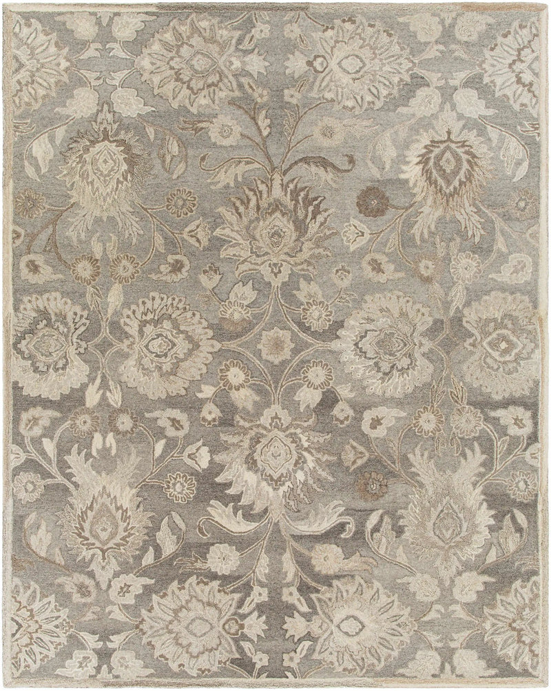 Conesus 1195 Hand Tufted Ivory & Taupe Wool Rug by Boutique Rugs