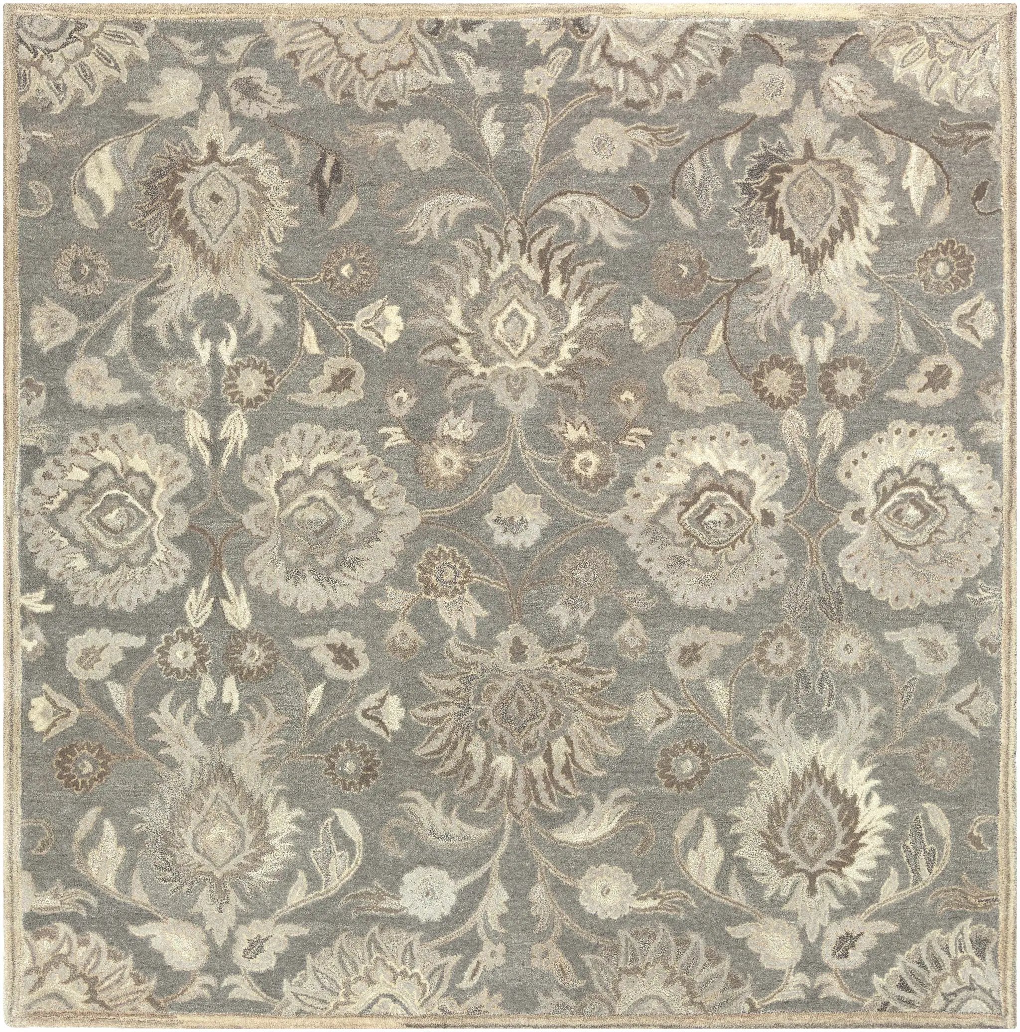 Conesus 1195 Hand Tufted Ivory & Taupe Wool Rug by Boutique Rugs