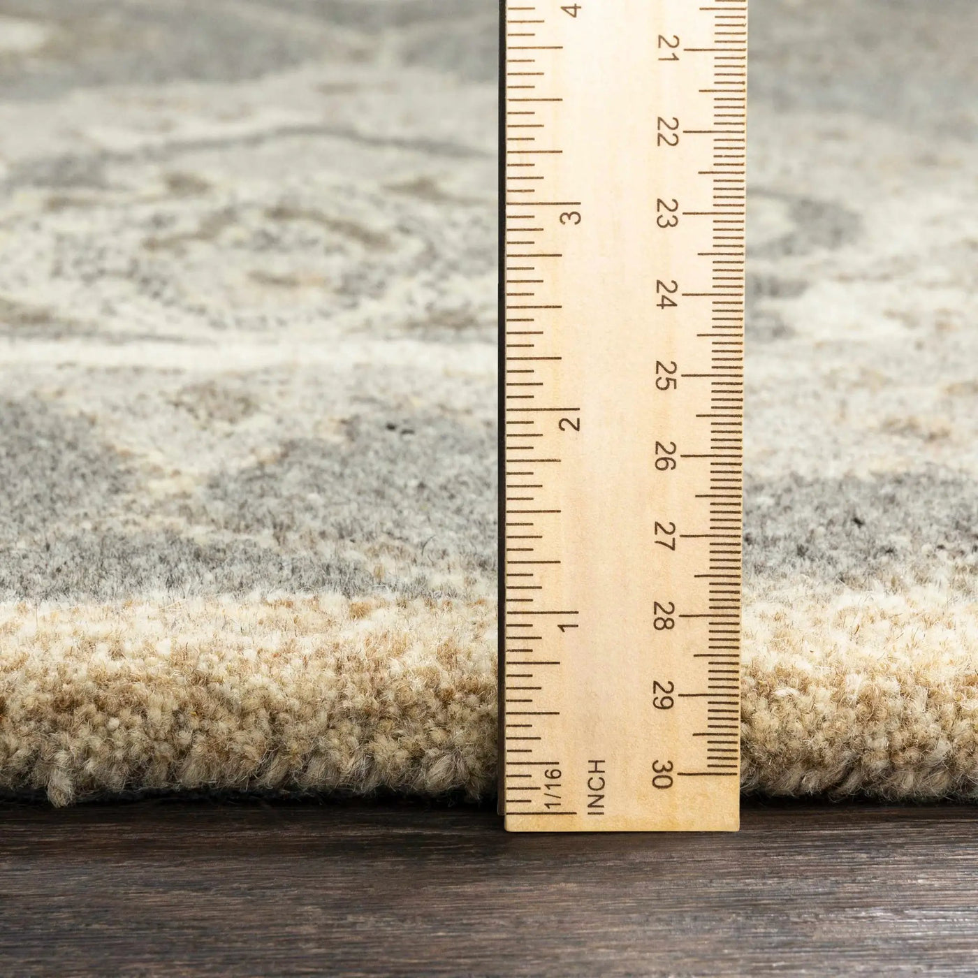 Conesus 1195 Hand Tufted Ivory & Taupe Wool Rug by Boutique Rugs