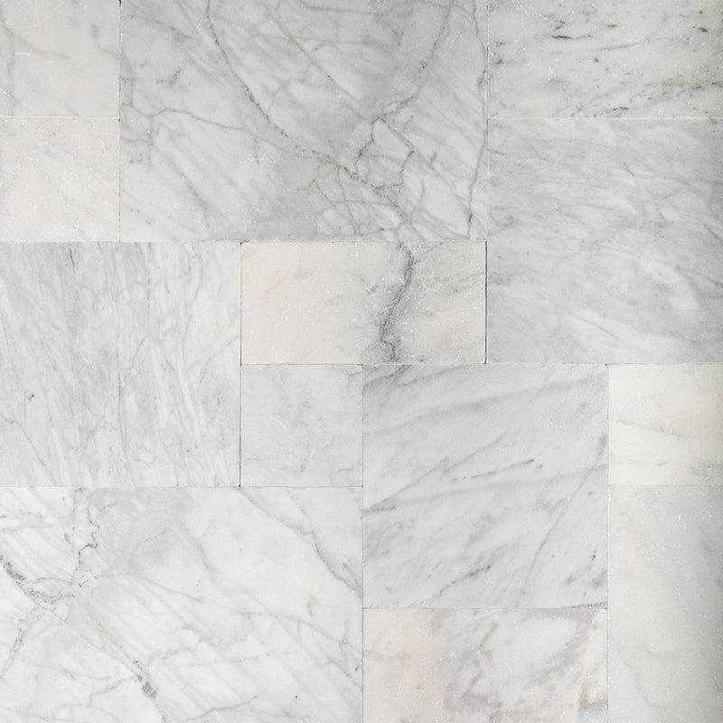 Fantasy White Tumbled French Pattern Marble Pavers Various Marble Tumbled Various Pavers