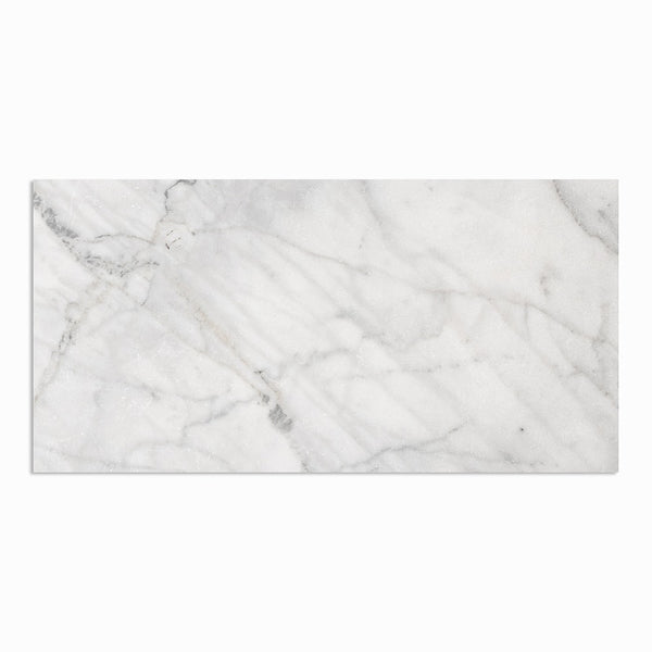 Fantasy White Tumbled Marble Pavers 12x24
