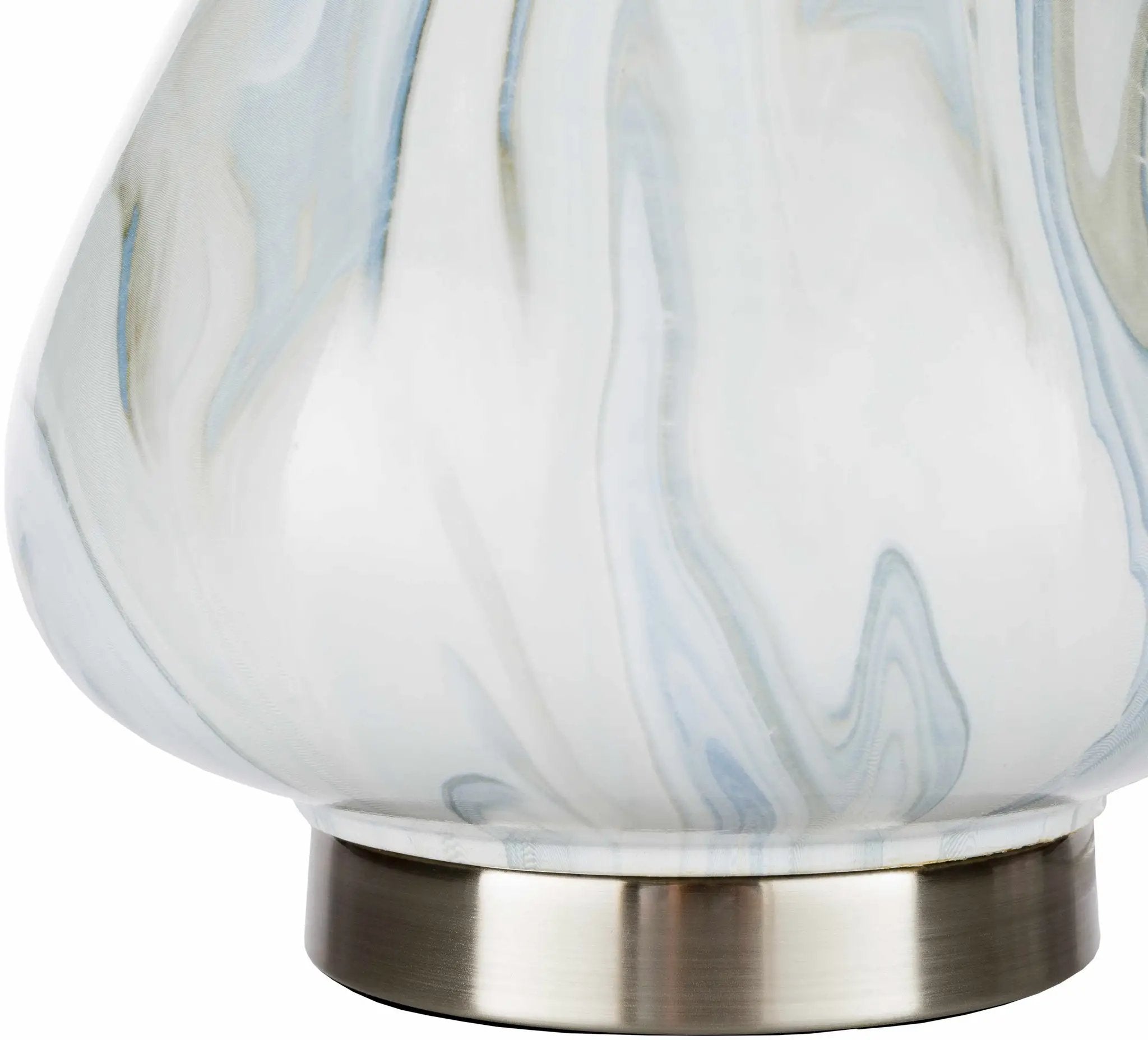 Farnborough Marble Ceramic Table Lamp by Boutique Rugs