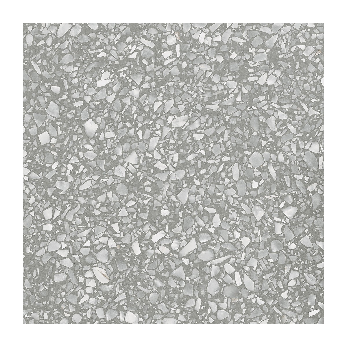 Fashion Grey Matte Terrazzo Look Porcelain Tiles 24x24 Porcelain Matte 24x24 Tiles