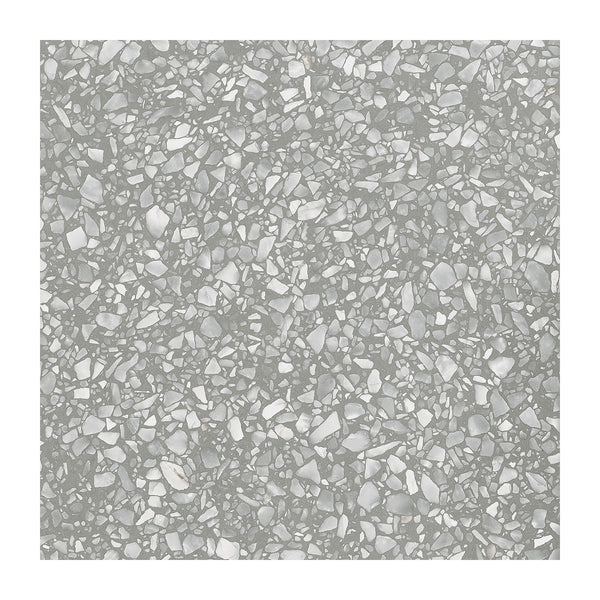 Fashion Grey Matte Terrazzo Look Porcelain Tiles 24x24