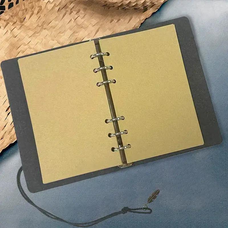 Fashionable Leather Notebook - Elegant Black Horse Design with Labeled Sections, 80 Sheets/160 Pages, Soft Cover & Perforated Pages, Compact & Portable Journal for Onboarding, Task Lists, Work Notes - Ideal New Job Gift for C by House Of Avana
