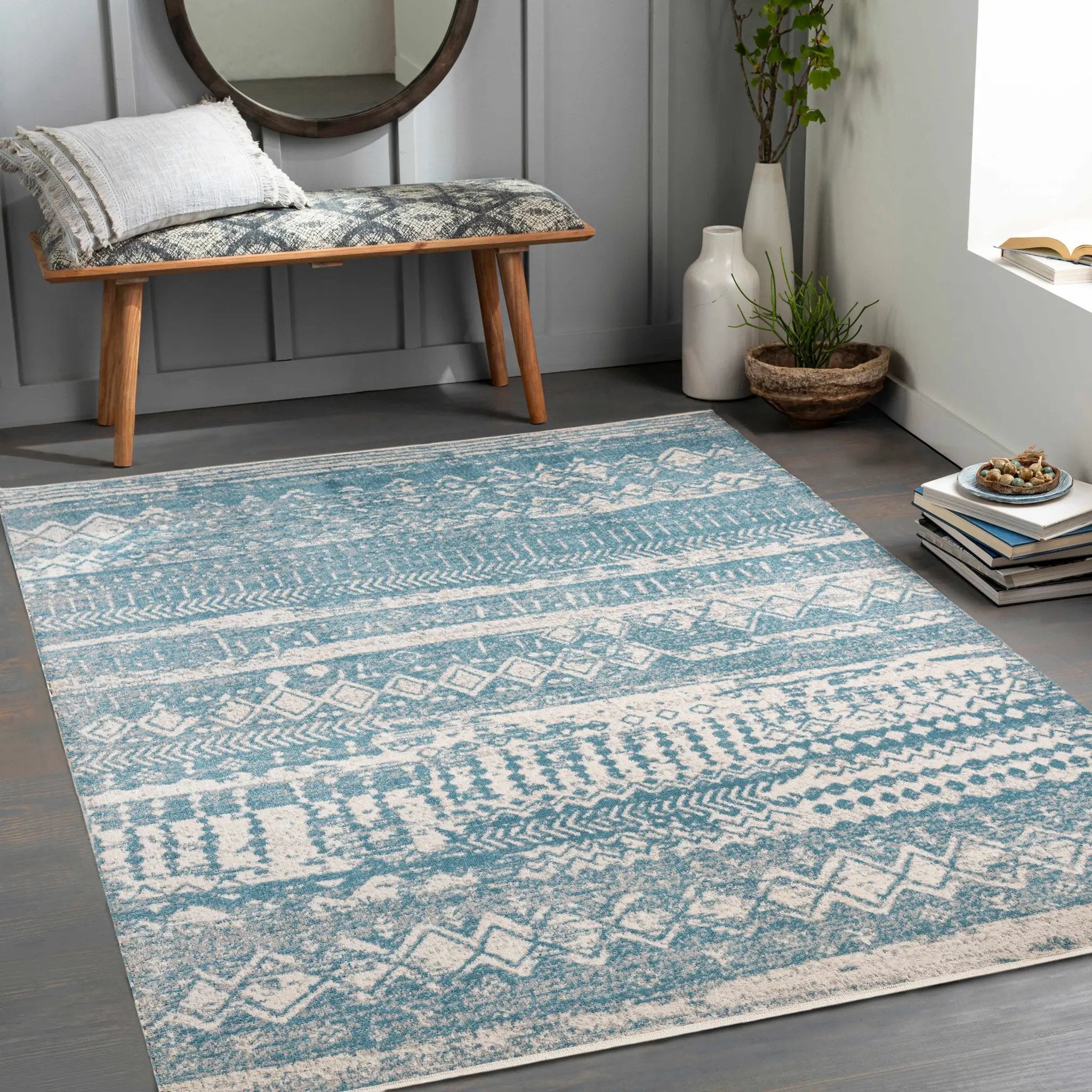 Fatsa Washable Area Rug - Clearance by Boutique Rugs