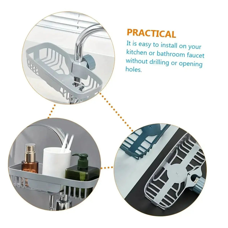 Faucet Caddy - Plastic Sink Holder by House Of Avana