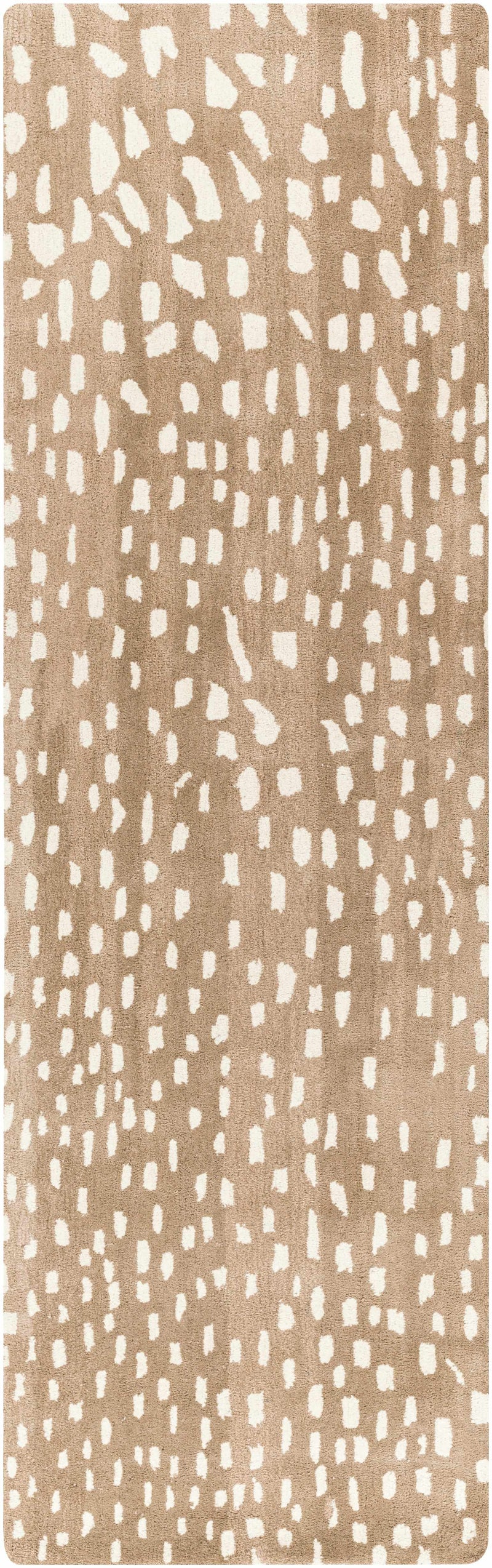 Athena Brown Giraffe Print Wool Rug by Boutique Rugs