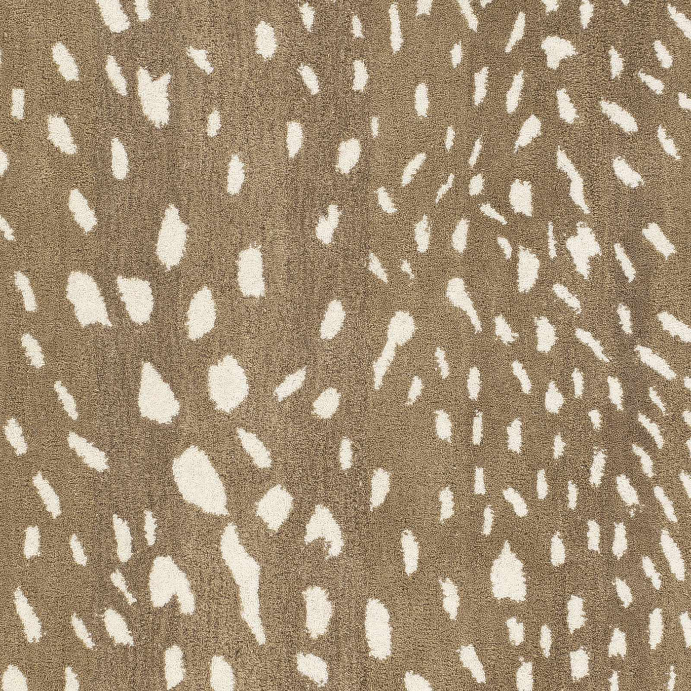 Athena Brown Giraffe Print Wool Rug by Boutique Rugs