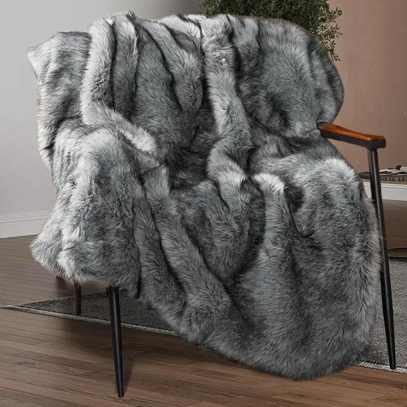 Faux Fur Blanket - Super Soft 1000GSM 60x80 by House Of Avana