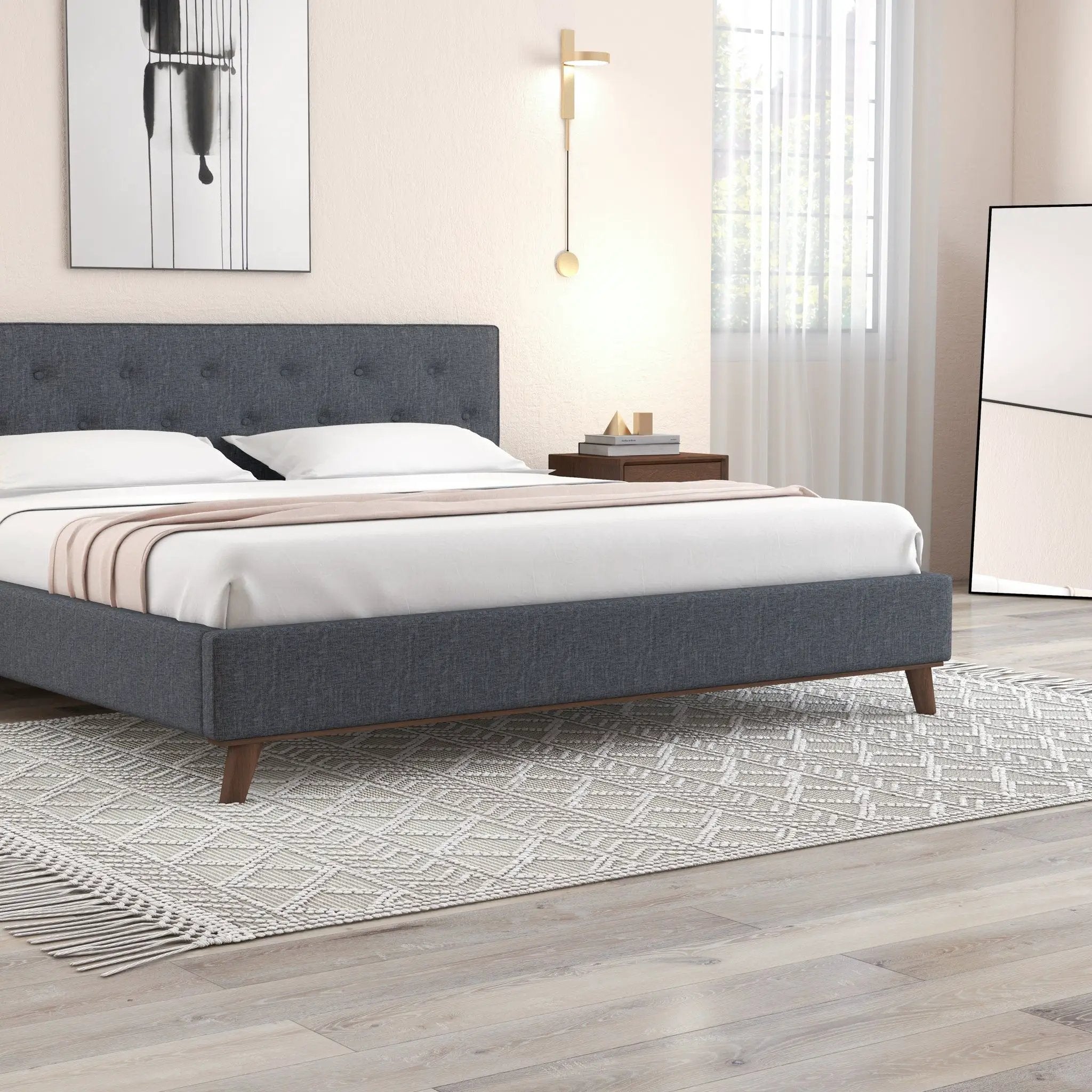 Graceville - Elegant Design Platform Bed by HouseOfZazla