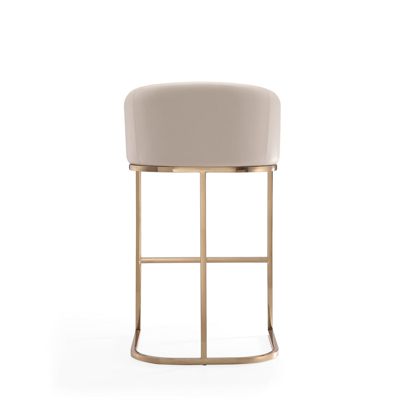 Mid-Century Modern Stool With Steel Base by HouseOfZazla