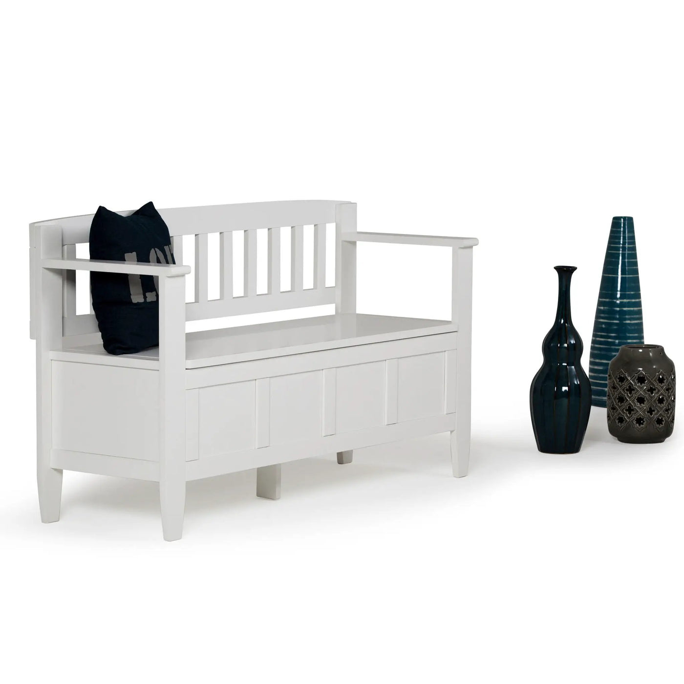 Brooklyn - Handcrafted Entryway Storage Bench by HouseOfZazla