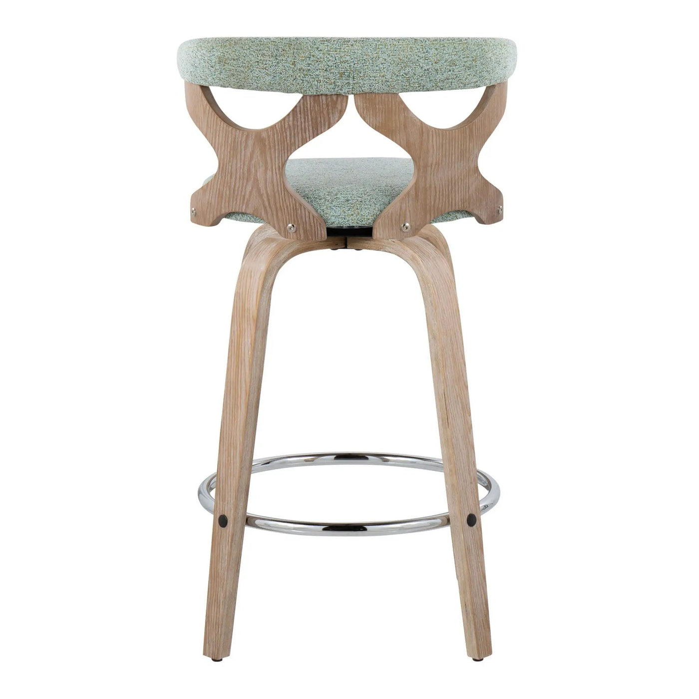 Gardenia - Mid Century Modern Fixed Height Counter Stool With Swivel (Set of 2) by HouseOfZazla