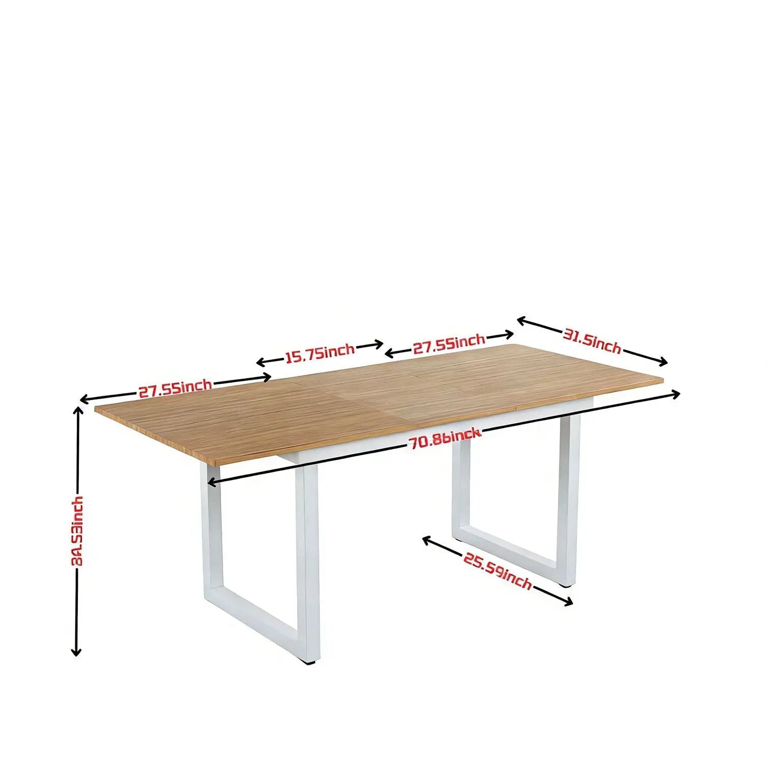 Square Extendable Dining Table With Metal Legs by Unique Piece Furniture