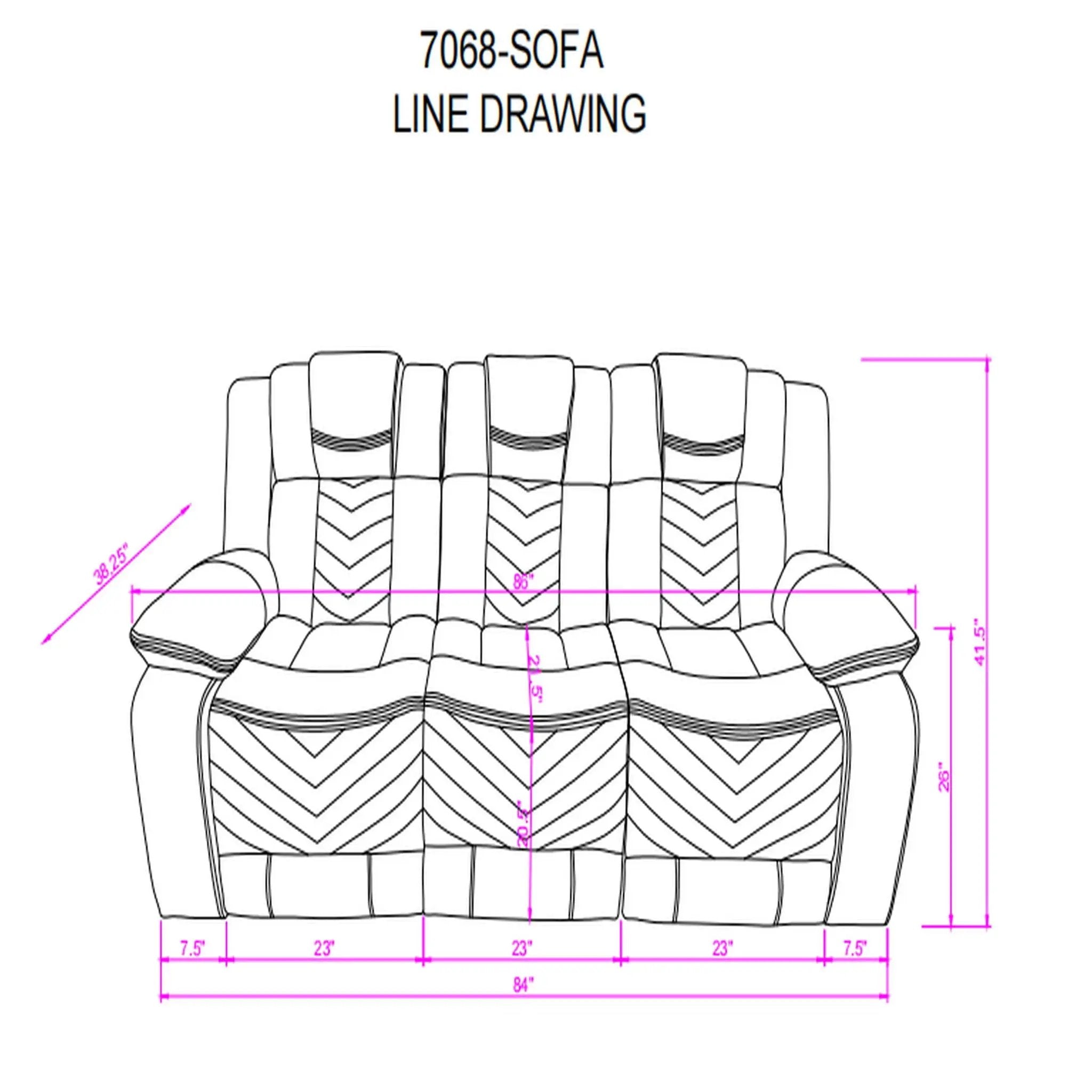 Raize - 10 Power Reclining Sofa With DDT, WC And LED - Gray by Unique Piece Furniture