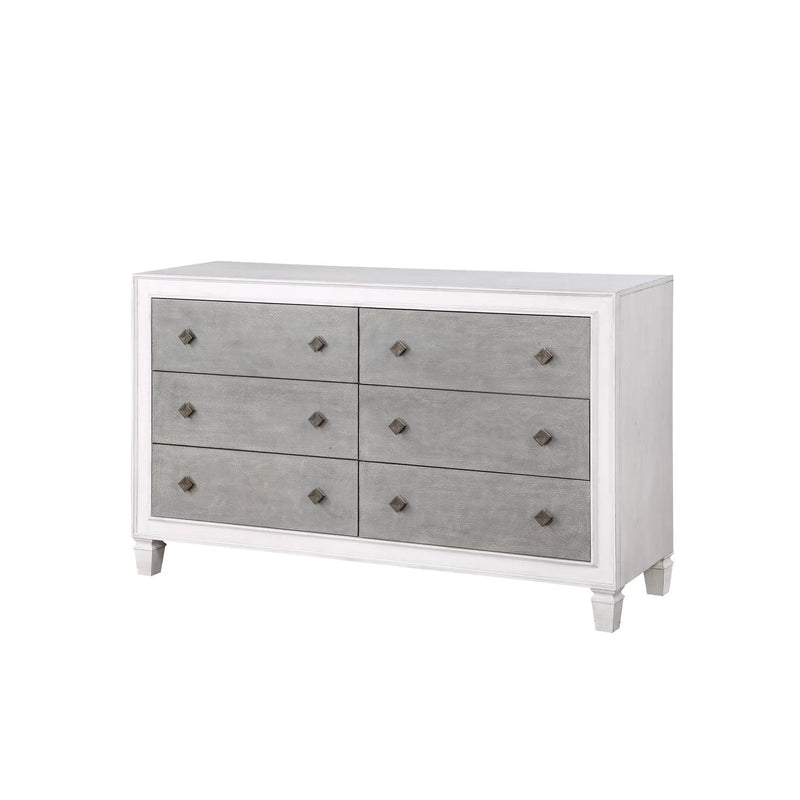 Katia Weathered Dresser - White by HouseOfZazla