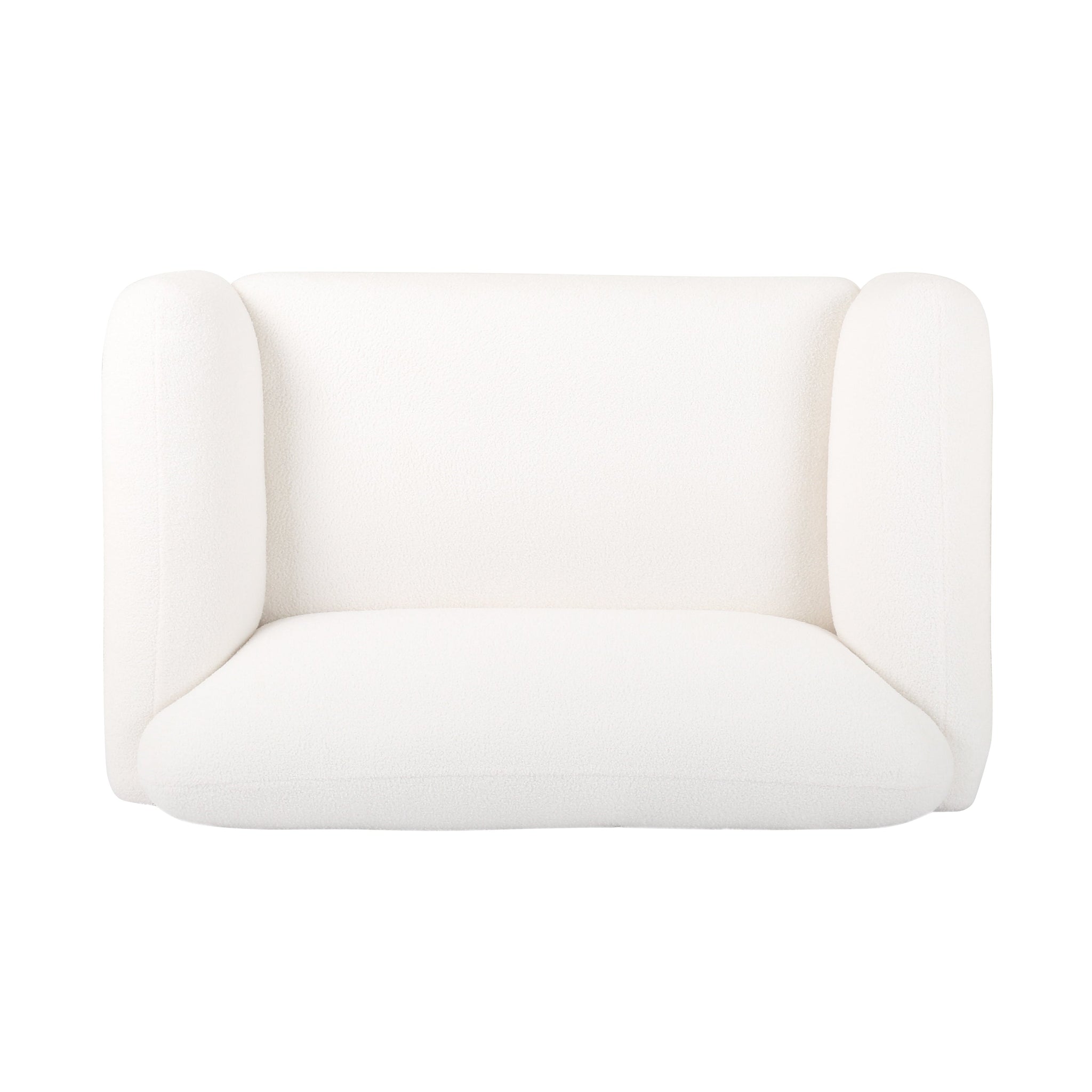 Bouclé Fabric Loveseat Sofa - 50 Inch by HouseOfZazla