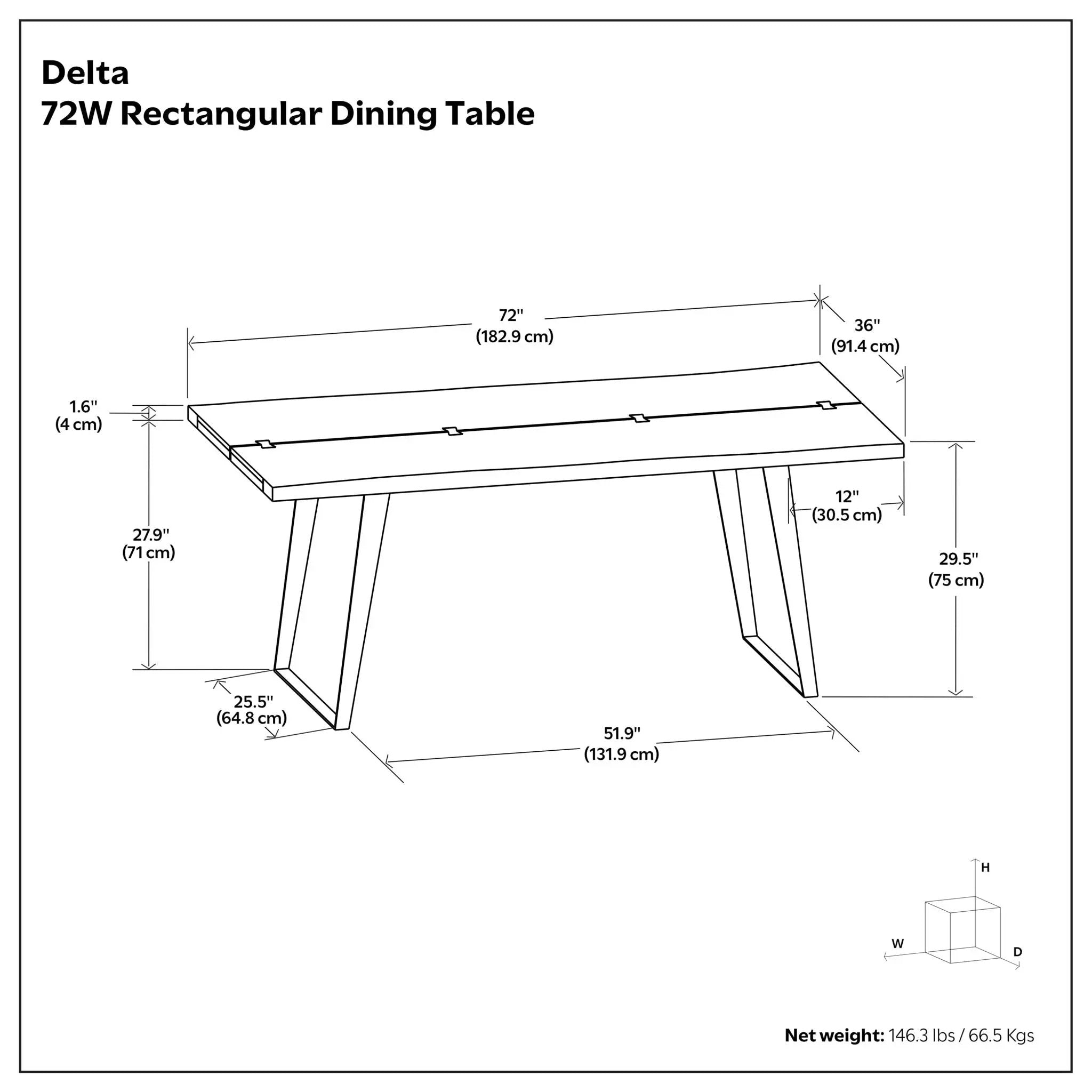 Delta - Handcrafted Dining Table by HouseOfZazla