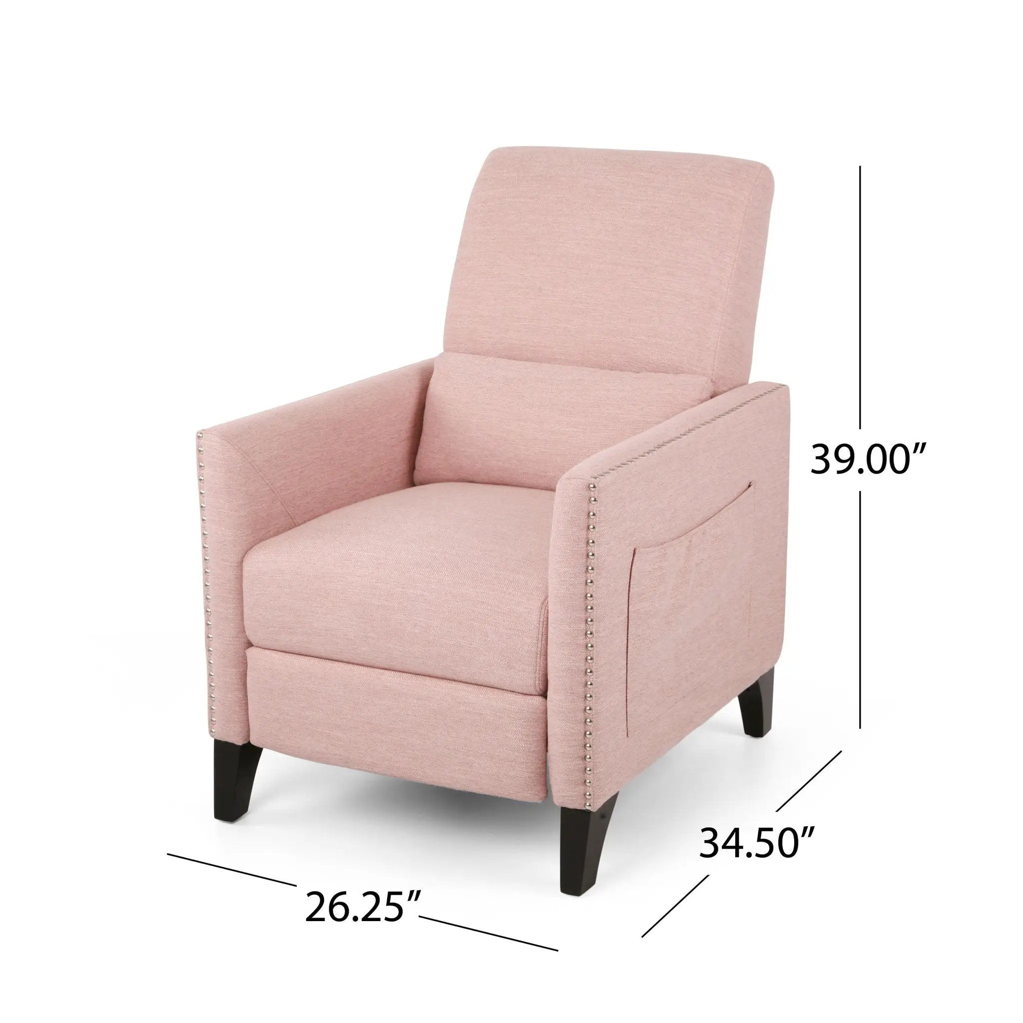 Kiersten - Contemporary Fabric Pushback Recliner by Unique Piece Furniture