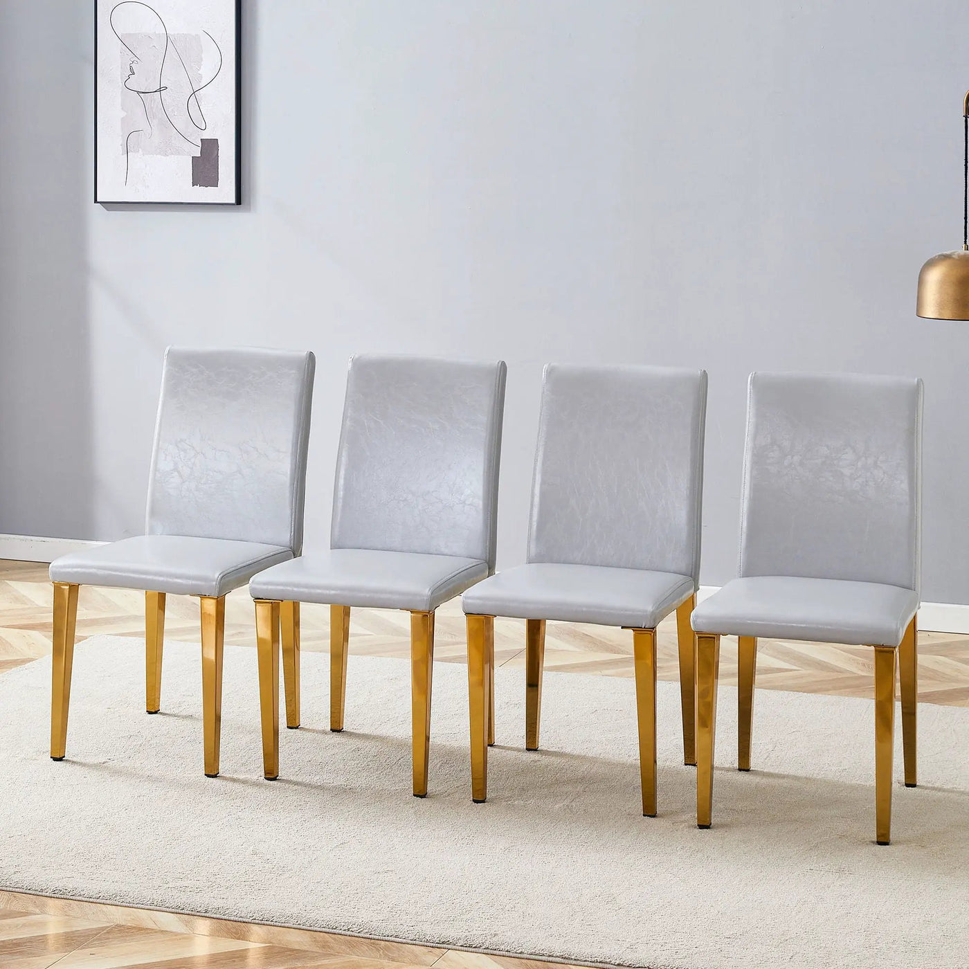 Modern Dining Chairs With Metal Legs by HouseOfZazla