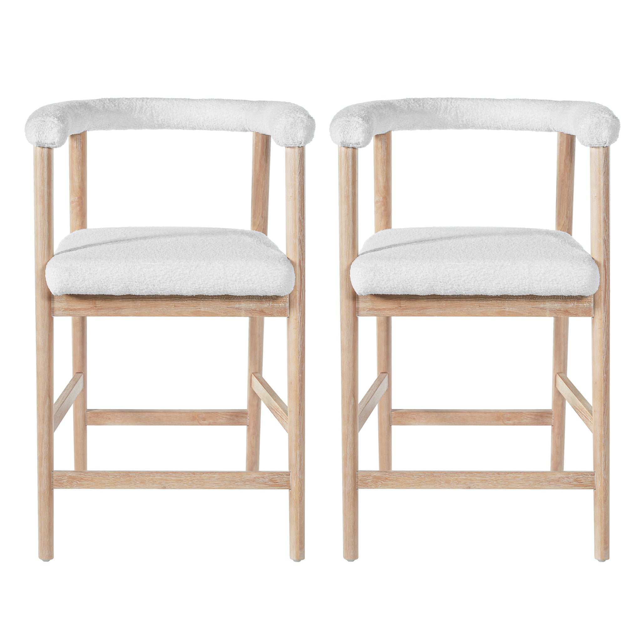 25" Seat Height Bar Stools with Back, Set of 2 by HouseOfZazla