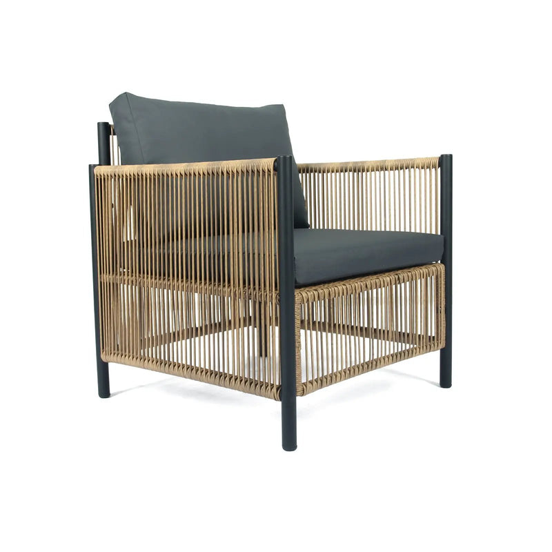 Patio 6-Piece Brown PE Wicker Sofa Set with Grey Cushions by HouseOfZazla