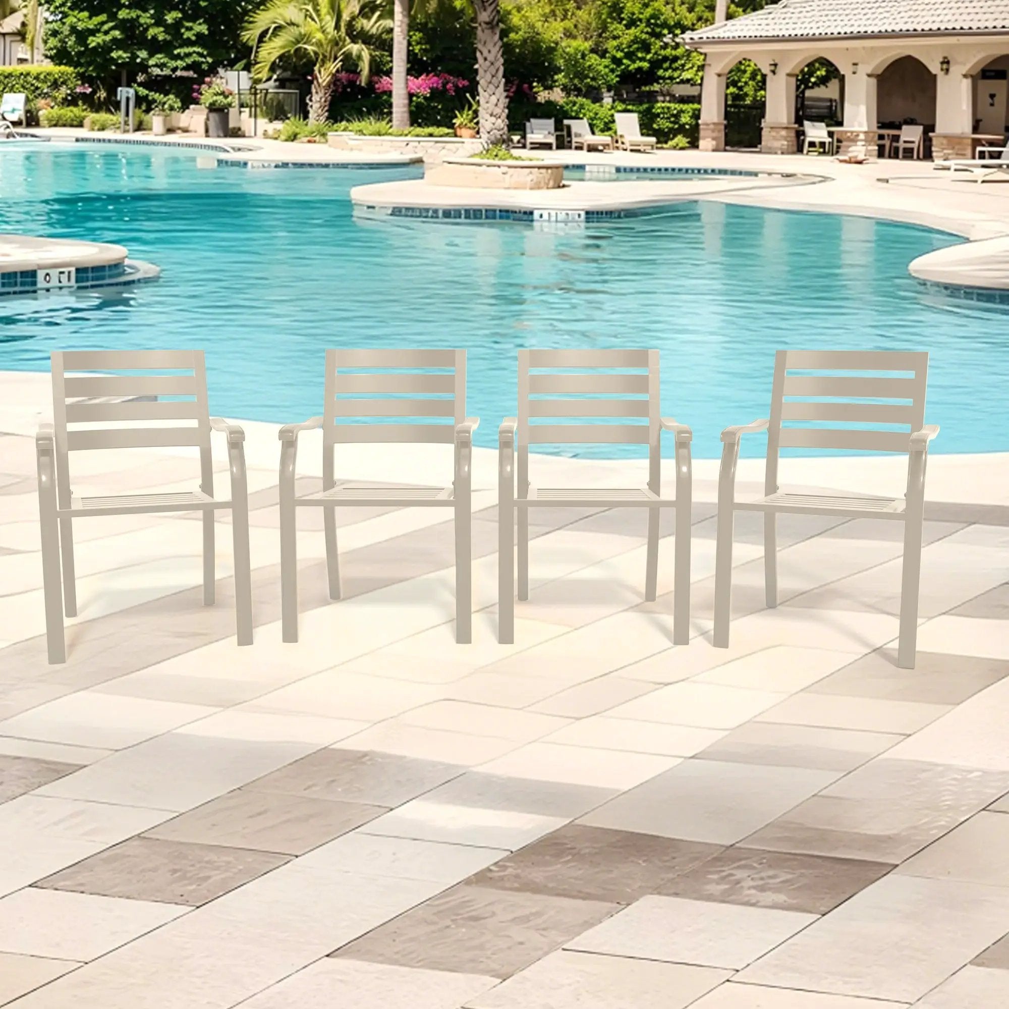 VRSHWO Iron Terrace Dining Chairs, Set of 2 by HouseOfZazla