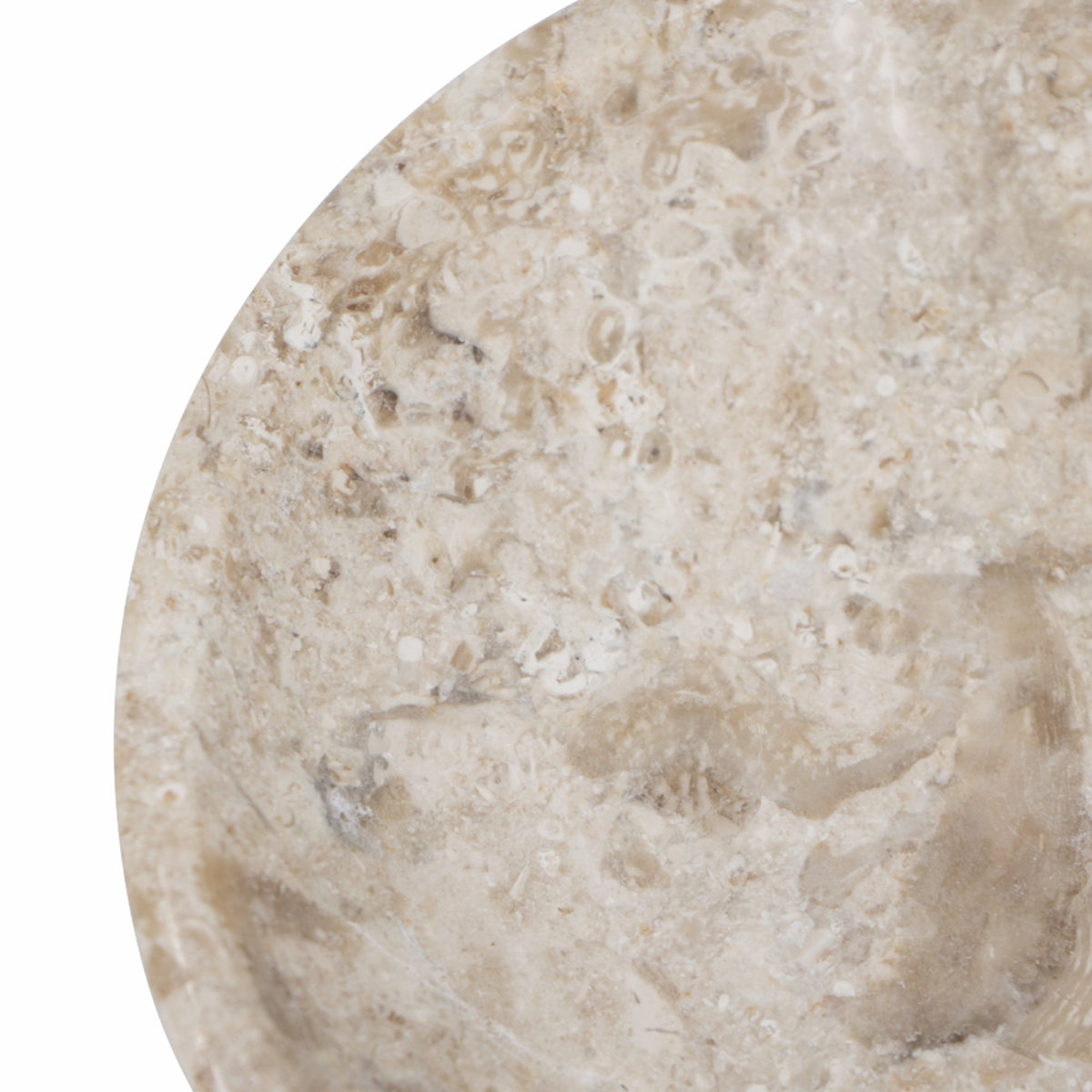 Round Marble Decorative Bowl with Smooth Finish - Cream, photo 4 of 10