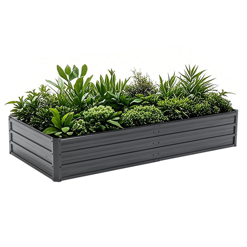 6x3x1 FT Metal Raised Garden Bed Outdoor Planter by HouseOfZazla