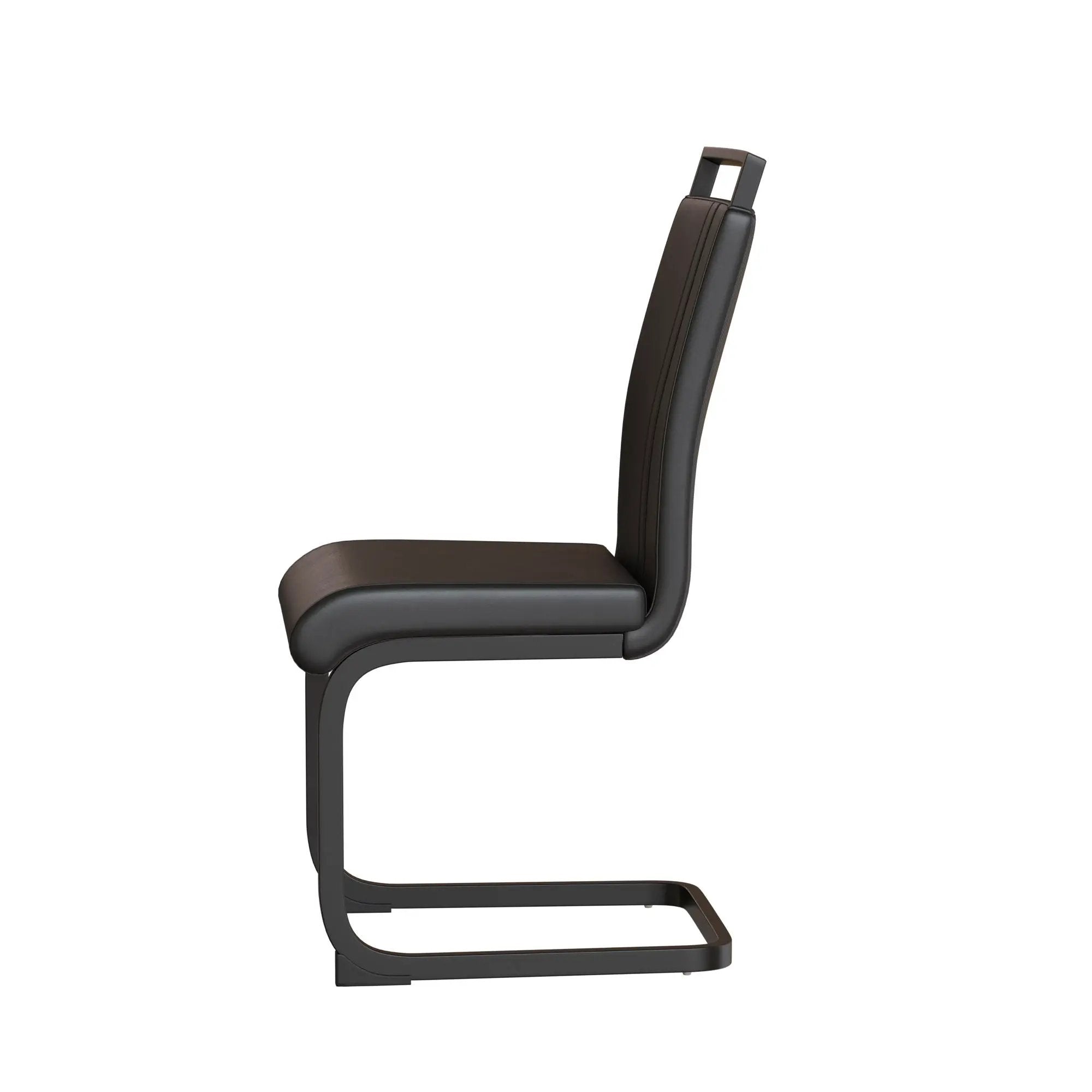 Modern Dining Chairs With High Back Upholstered Design Metal Legs by HouseOfZazla