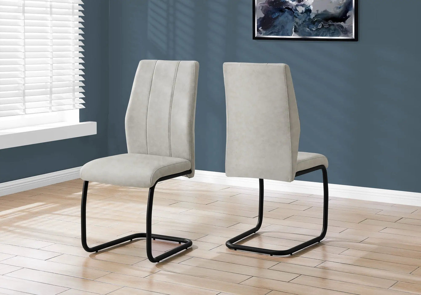 Dining Chair, Side, Upholstered For Dining Room, Contemporary & Modern (Set of 2) by HouseOfZazla