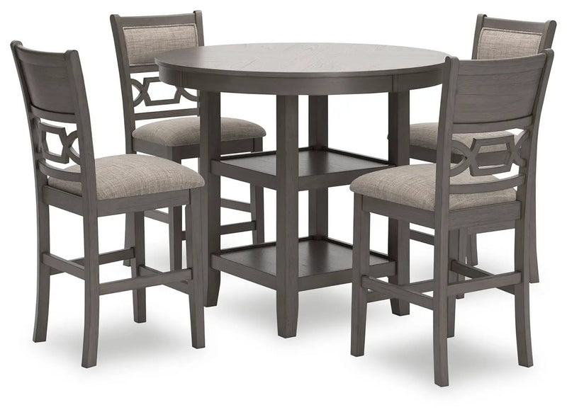 Wrenning - Drm Counter Table Set (Set of 5) - Gray by Unique Piece Furniture