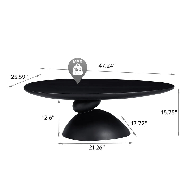 Lucky Stone Shaped Table by Unique Piece Furniture